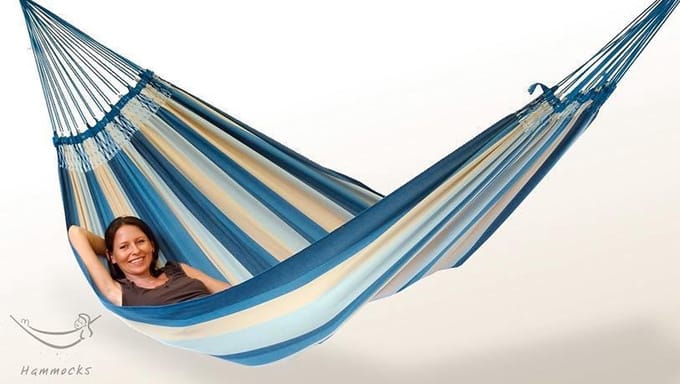Bahia hangmat Marina XL 230 x 165 cm met gratis kussentje