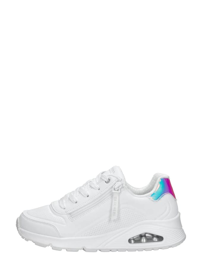 Skechers Uno Gen1 - Zip And Stride Meisjes Sneakers - Wit