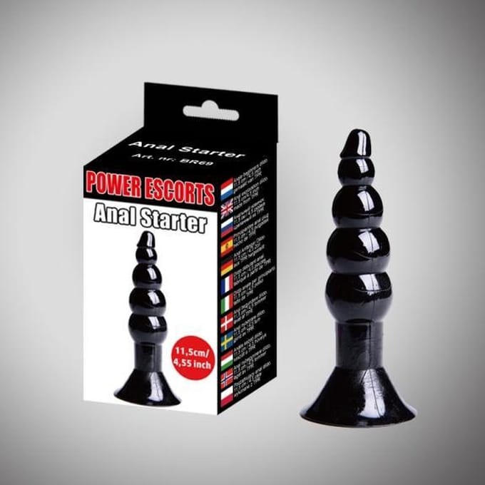 Power Escorts - Anal Starter - Anal Plug - 11.5 cm - BR69 - Zwart