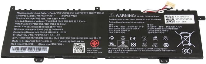Acer KT.CTE00.017 Batterij - 45,6Wh