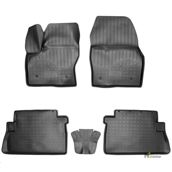 Doublures NORM | Tapis De Sol En Caoutchouc TPE Toutes Saisons Pour Ford Kuga 2013-2019 noir