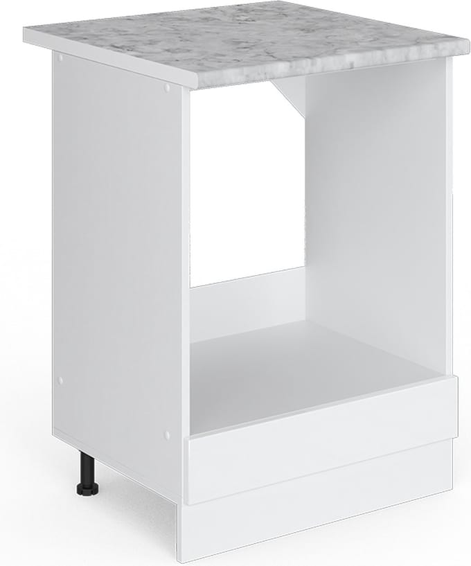 Vicco R-Line Ovenombouwkast – 60 cm, WB Marmer Wit Hoogglans