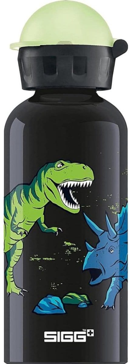 SIGG drinkfles Glow Moon Dinos - 0,4l aluminium kindvriendelijk.