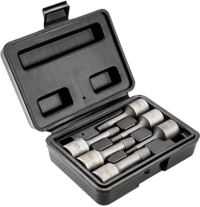 NEO 09-605 Serie - Schroevenuitdraaierset - 3/8” Aansluiting - 60 mm - TÜV Gecertificeerd