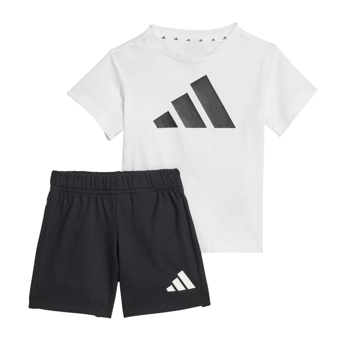 Adidas Essentials Tee Set Wit,Zwart 3-4 Years Kinderen