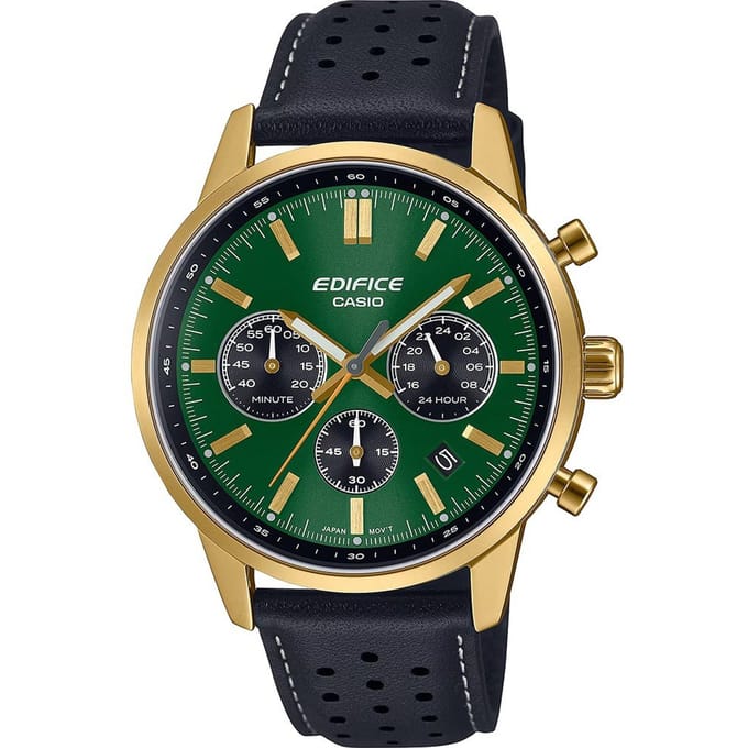 Casio Edifice Heren Horloge Zwart EFR-575CL-3AEF