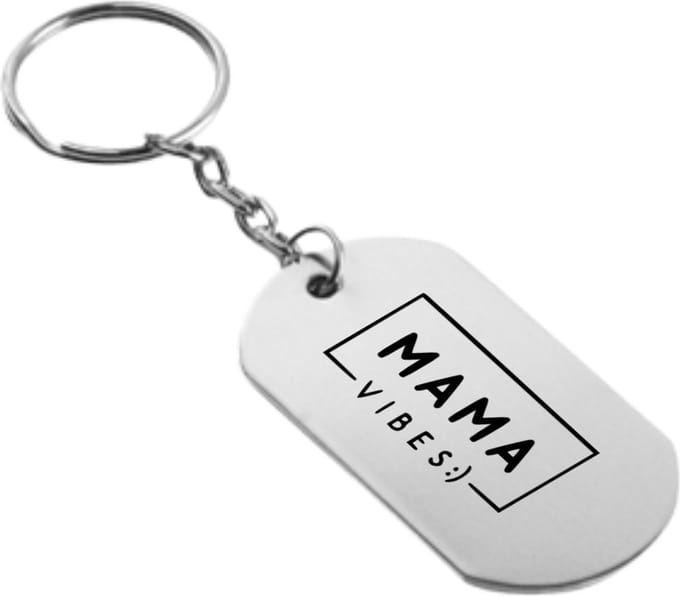 Akyol - best mom ever sleutelhanger - Moeder - mama - moederdag - cadeau - verjaardag - 54 x 29mm