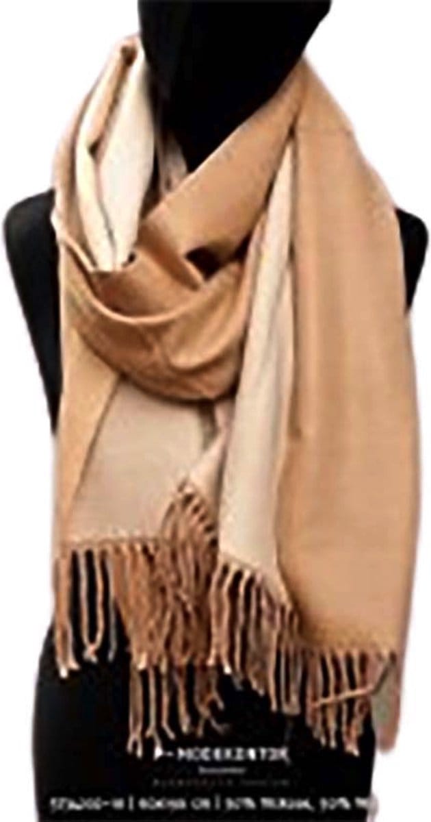 Winter Sjaal Dames sjaal Effen Sjaal Bruin-Beige