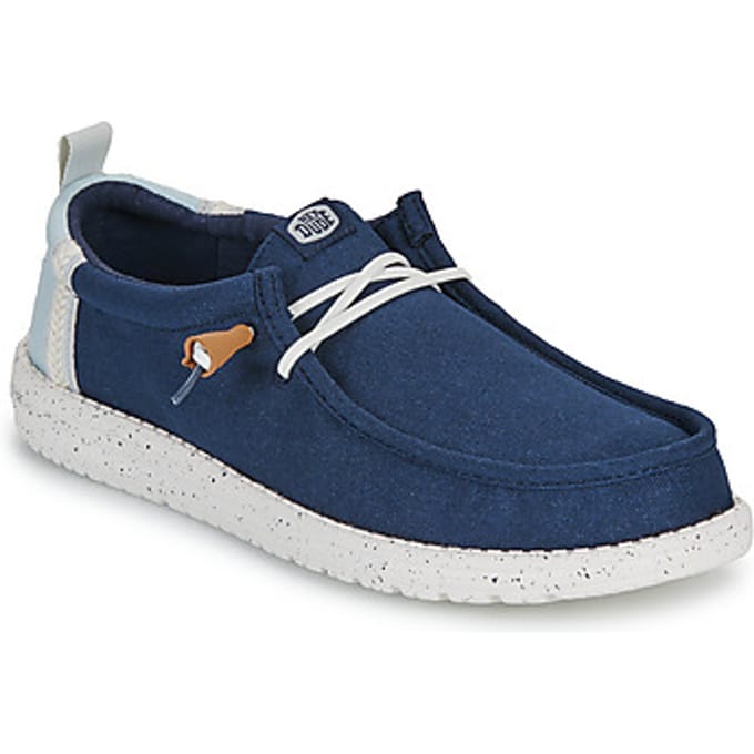 HEYDUDE - Wally Craft Linen - Heren - Instappers - Blauw