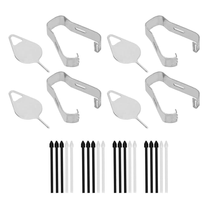 4 Set Pointes de Rechange S Pen Installation Simple Pointes S Pen Durables pour Samsung Note 10 Lite N770 noir