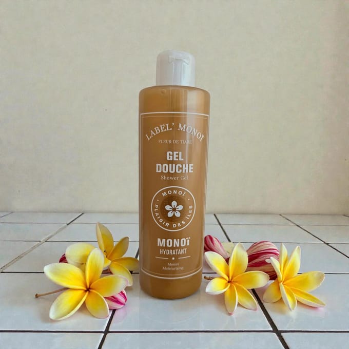 Label Monoï douche gel met Monoi geur