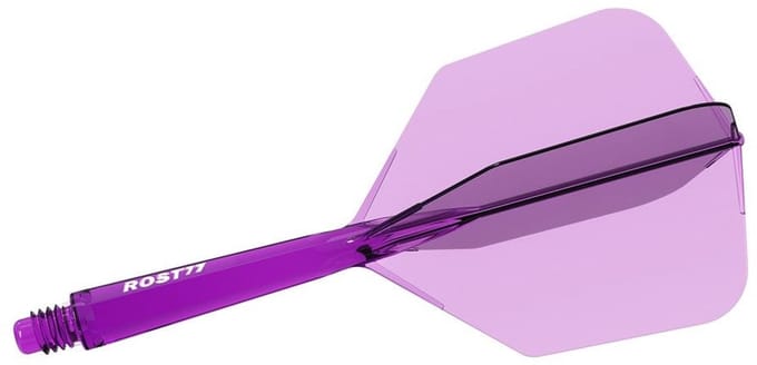 Cuesoul ROST 77 Transparent Purple Big Wing - Dart Flights