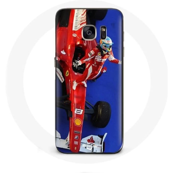 Coque - Formule 1 - Galaxy S7 - Souple - Rouge - Fernando Alonso rouge