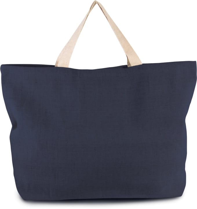 Kimood Grote, rustieke shopper/reistas KI0260 - Navy - One size