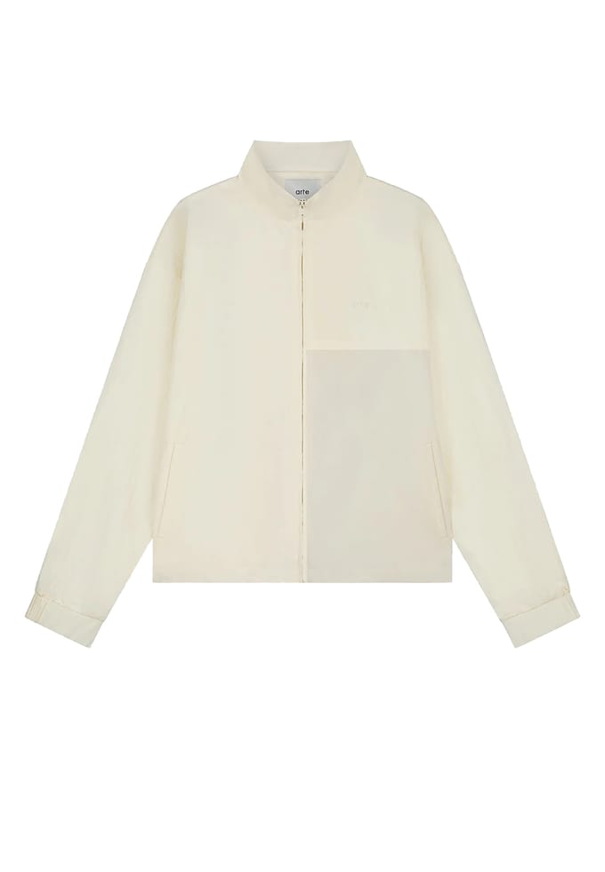Mannen Jumpsuit Squared Track Jacket Cream