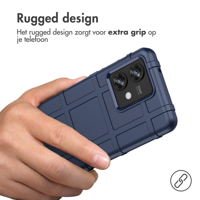 imoshion Rugged Shield Backcover voor de Motorola Edge 40 Neo - Donkerblauw