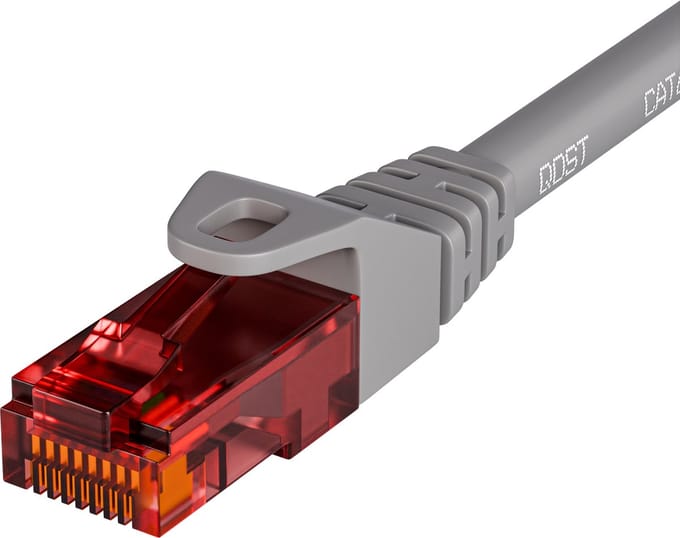 Qost - CAT6 internetkabel - 100% koper / UTP - 10 Gbps / 250 MHz - RJ45 Connectoren - Patchkabel / Netwerkkabel - 1.50 meter - Grijs