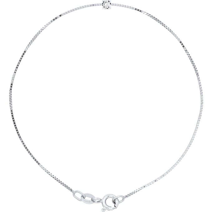 Armband Diamond Solitaire Natural 0,030 Cts 925