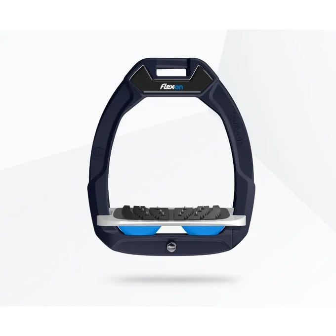 Veiligheidseisen voor de ruitersport, schuin Ultra Grip Groen/Grijs/Blauw Flex-On Safe-On