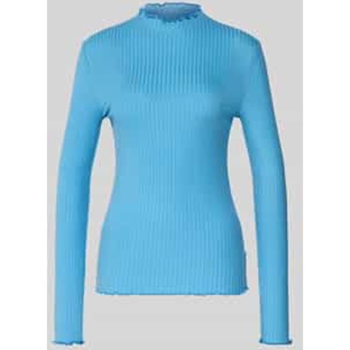 Slim fit shirt met lange mouwen van lyocellmix