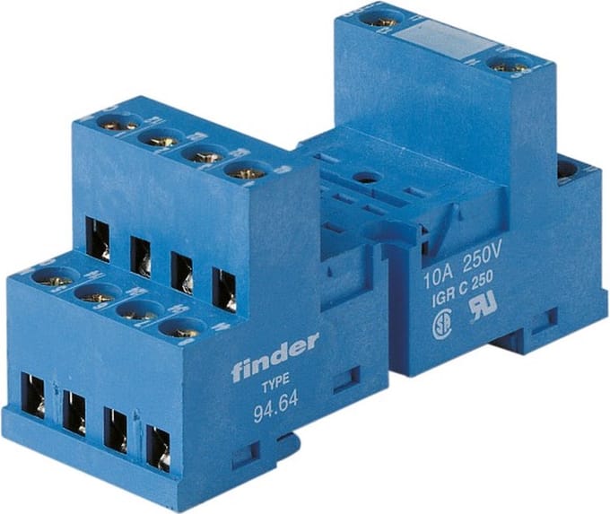 Finder 94.64 Relaissocket (l x b x h) 28 x 27 x 71 mm 1 stuk(s)