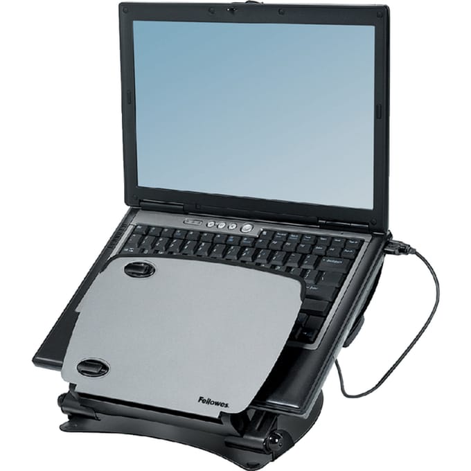 Fellowes Professional Series - Laptop standaard - Metaal - 3 hoogtes - met USB