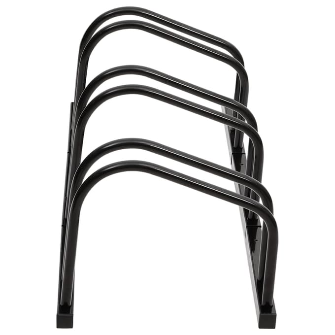 vidaXL - Fietsenrek - voor - 3 - fietsen - staal - zwart