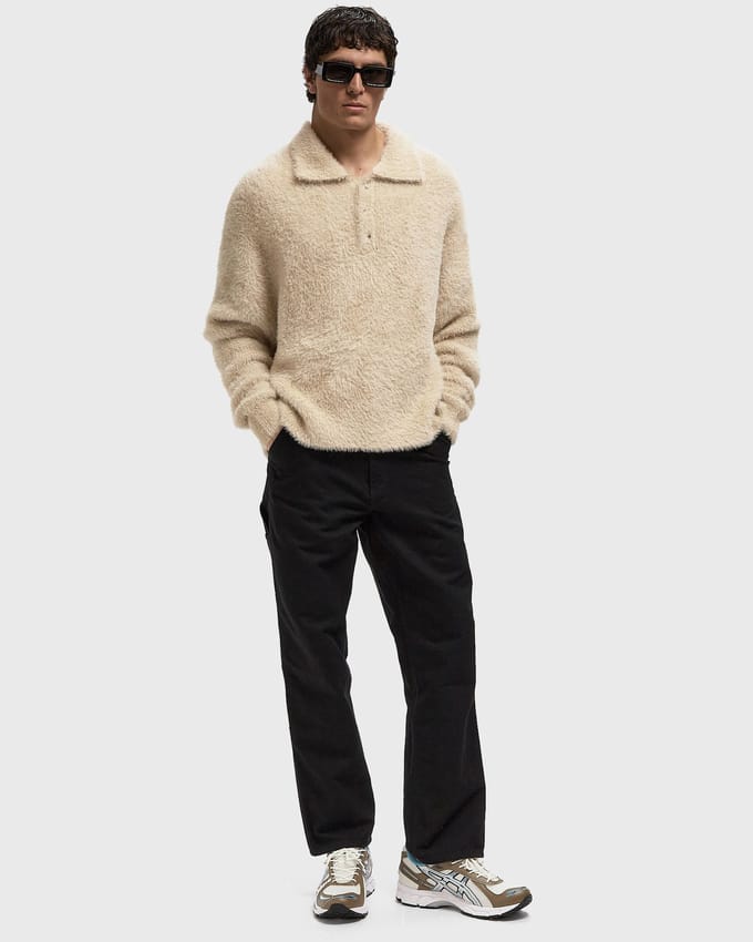 CLAIR FURRY KNIT POLO