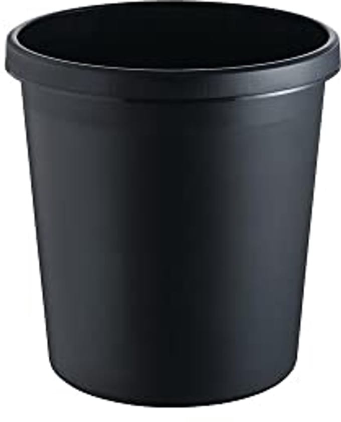 Helit trash can The German 18L 6 pcs. 6 Piece black