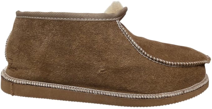 Klassieke Lamsvacht Heren Pantoffel Camel - Maat: 37