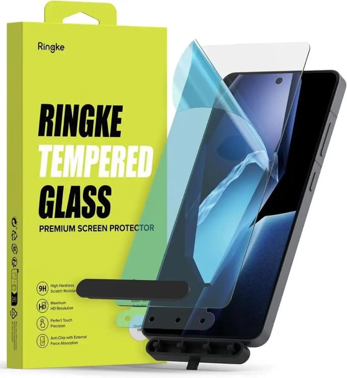 Ringke Screen Protector Geschikt voor OnePlus 13R | 9H Tempered Glass met Jig | Case Friendly | Gemakkelijke Installatie | 2-Pack