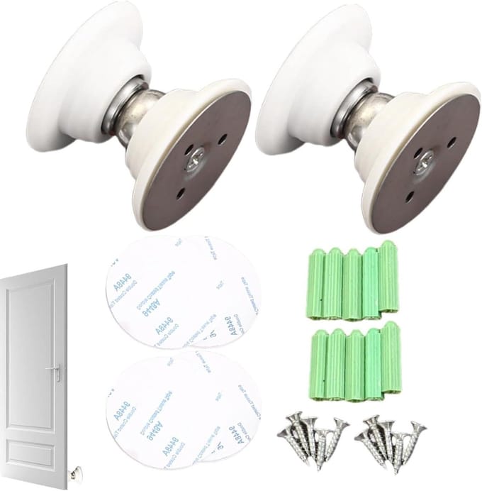 Deurhouder Camper - Deursluiter - Deuren Vastzetten - Sterk Magnetisch - 2 Stuks - Wit