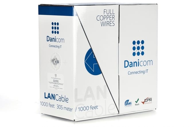 DANICOM CAT6 UTP 305 meter kabel op rol stug - LSZH (Dca) - Trekdoos - Internetkabel - Netwerkkabel - UTP kabel