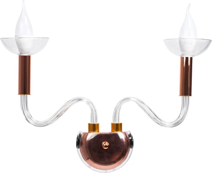 TooLight Wandlamp - 2 Lichtpunten - Rosé Goud - Elegant Design - E14 Fitting