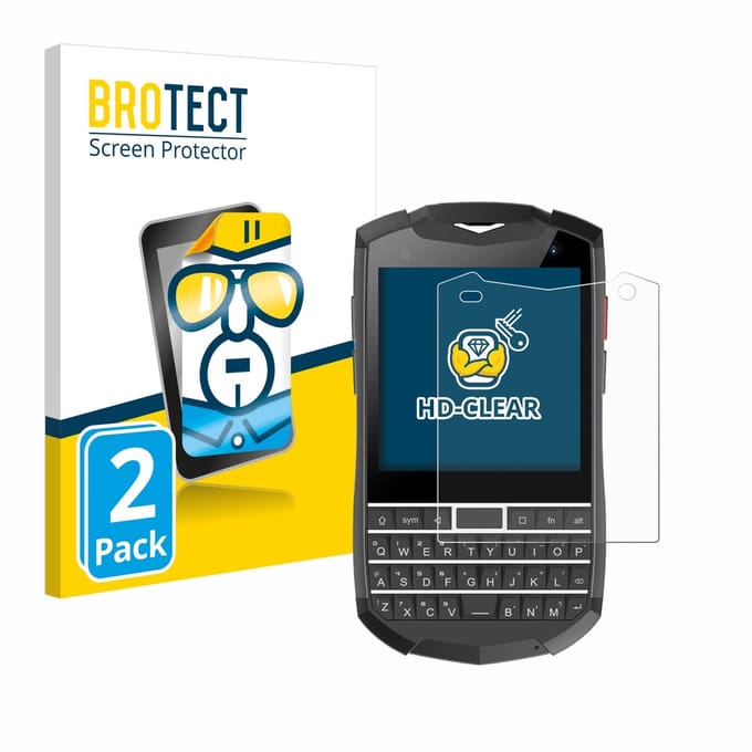 BROTECT - Screenprotector voor Unihertz Titan Pocket - Folie Beschermfolie transparant 2 Stuks
