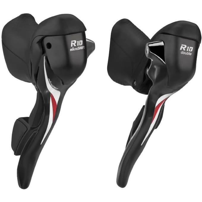 Paar shimano compatible dubbele aluminium road shifters behalve tiagra 4700 Microshift