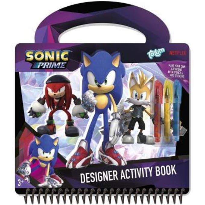 Totum Sonic Prime Designer Activity Book Educatieve boeken (spelletjes en raadsels)