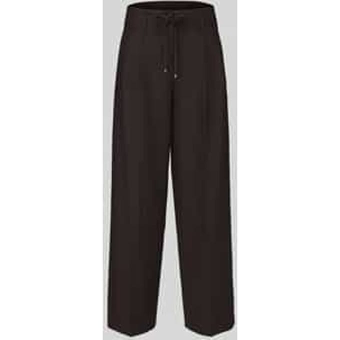 Modieuze fit bandplooibroek met scheerwol model 'Addison'