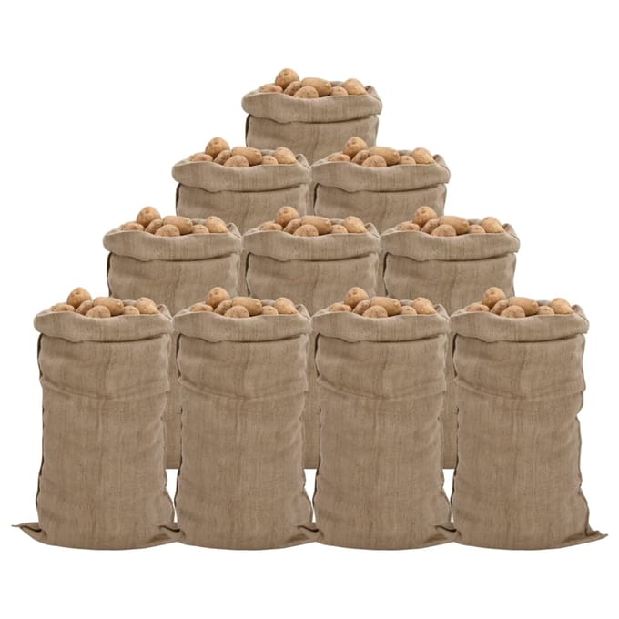 vidaXL - Jutezakken - 10 - stuks - 65x135 - cm - 100% - jute - 340 - g/m²
