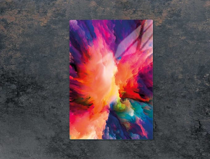 TMK ArtDeko - Glas Snijplank - 35x52 cm - Kleurrijk