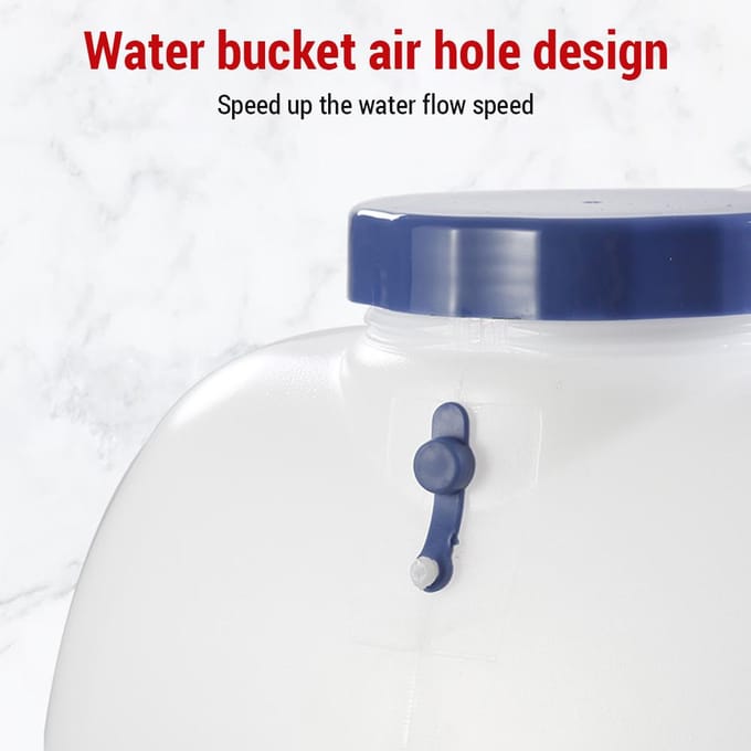 Conteneurs de stockage d'eau de qualité alimentaire à Long terme pour sortie Camping pêche conception de robinet rotatif 10L white