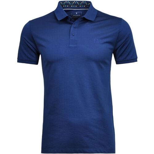 Ragman Polo Piqué Uni Keep Dry Finish Ink Blue / male