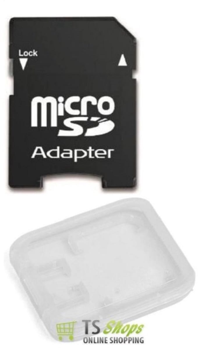 Qatrixx Combi Set (1x SD-Kaart Adapter + 1x Opbergbox) – Zwart & Transparant