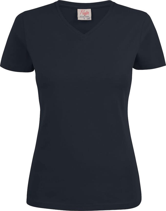 Printer HEAVY T-SHIRT V-NECK LADY 2264025 - Donker marine - L