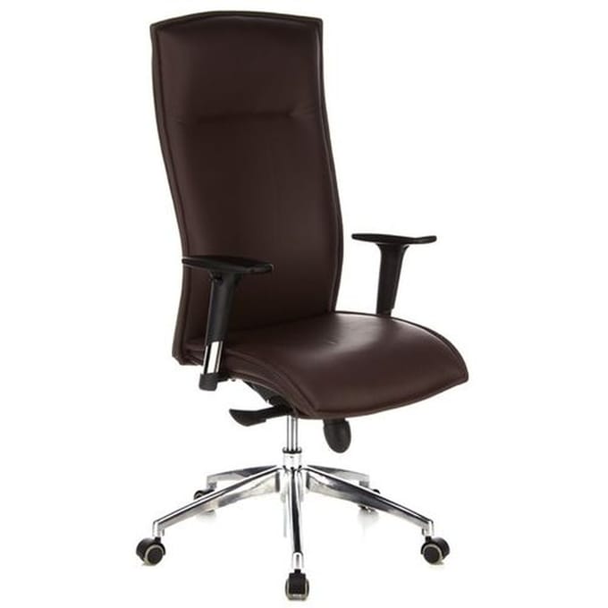 hjh OFFICE Murano 20 - Luxe directiestoel - Bruin - Leder