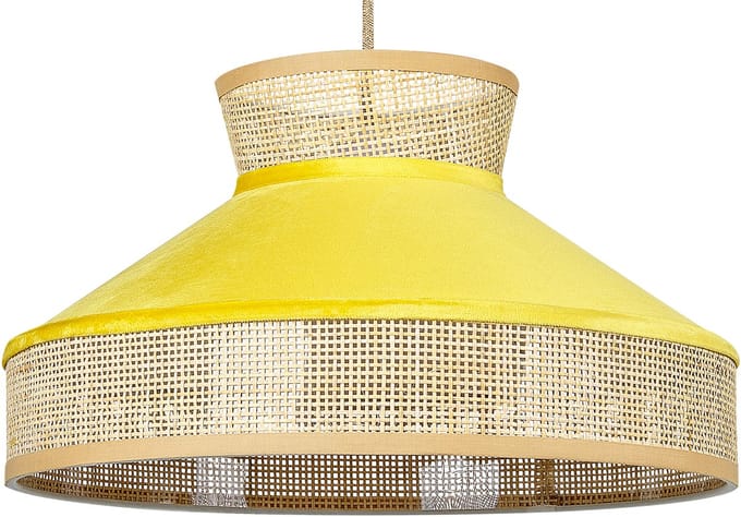 BATALI - Hanglamp - Mosterdgeel - Rotan