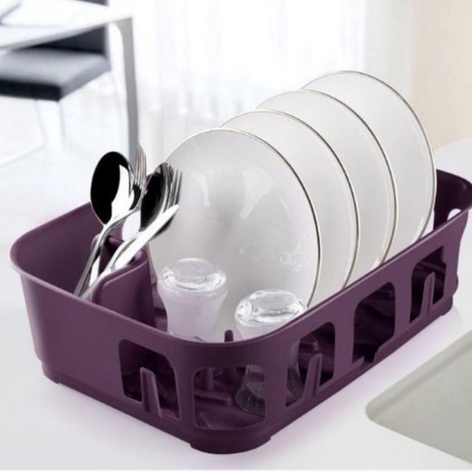 Emhouse Smart Keuken Afdruiprek | Rechthoekig |Paars