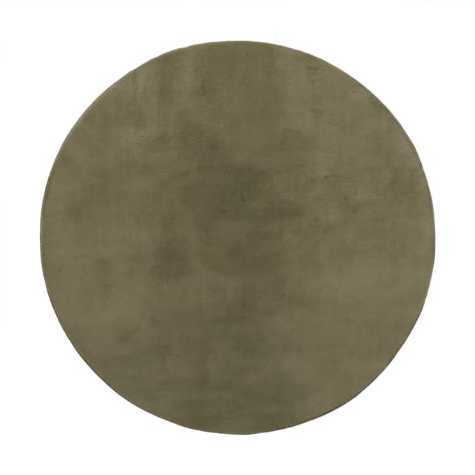 Zacht kleed Solina groen 160 cm rond