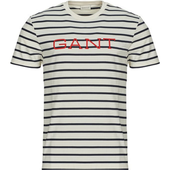 Gant  T-shirt Korte Mouw GRAPHIC STRIPED SS T-SHIRT