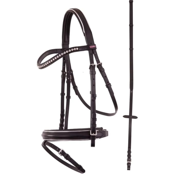Premiere Hoofdstel Nantes XS Zwart/zilver - Pony